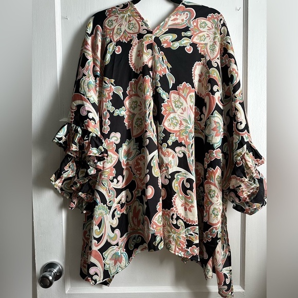 Entro Paisley Floral Kimono One Size - Picture 7 of 7